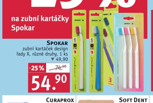 Spokar zubní kartáček design řady X