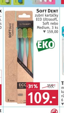 Soft Dent zubní kartáčky ECO Ultrasoft