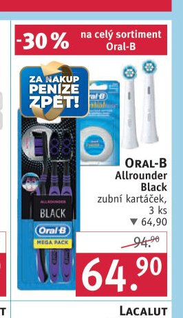 Oral-B Allrounder Black zubní kartáček