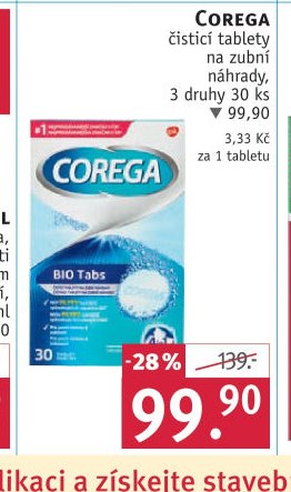 Corega čistící tablety