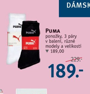 PUMA ponožky, 3 páry