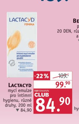 LACTACYD mycí emulze pro intimní hygienu