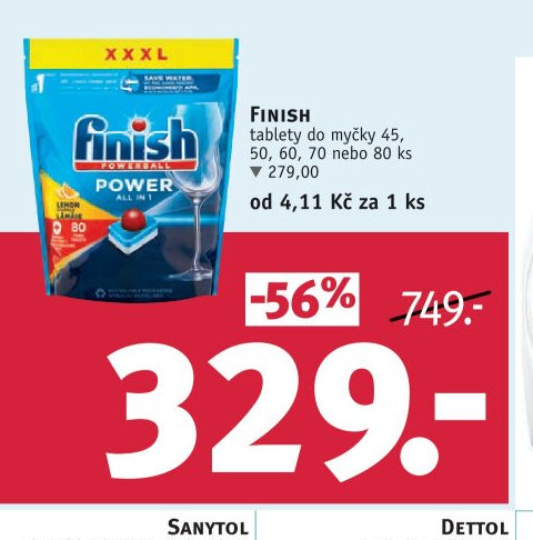 Finish tablety do myčky