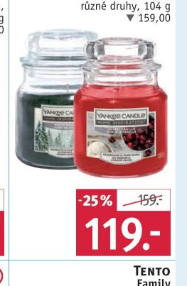 Yankee Candle malá vonná svíčka, různé druhy, 104 g