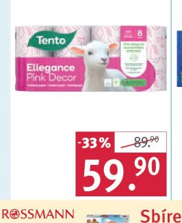 Tento toaletní papír, 3vrstvý, různé druhy, 8 rolí