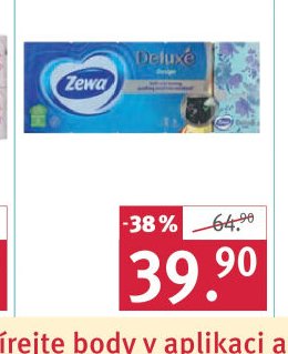 Zewa Deluxe papírové kapesníky 10× 10, 3vrstvé, 10 ks