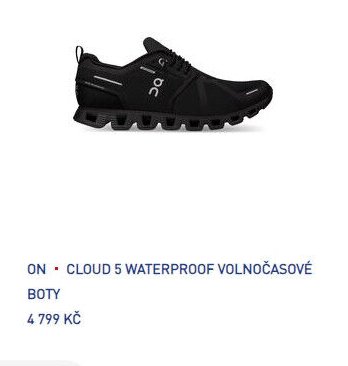On Cloud 5 Waterproof volnočasové boty