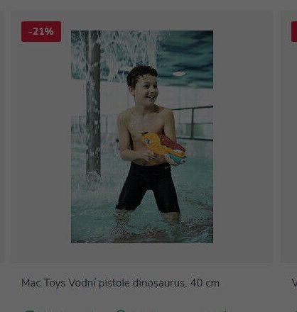 Mac Toys Vodní pistole dinosaurus, 40 cm