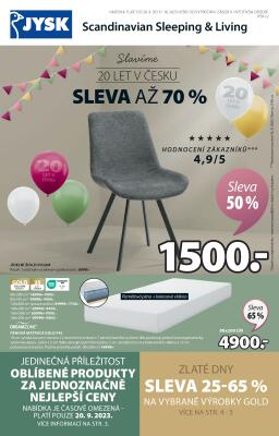 aktuální leták Jysk 20.9.2023-17.10.2023