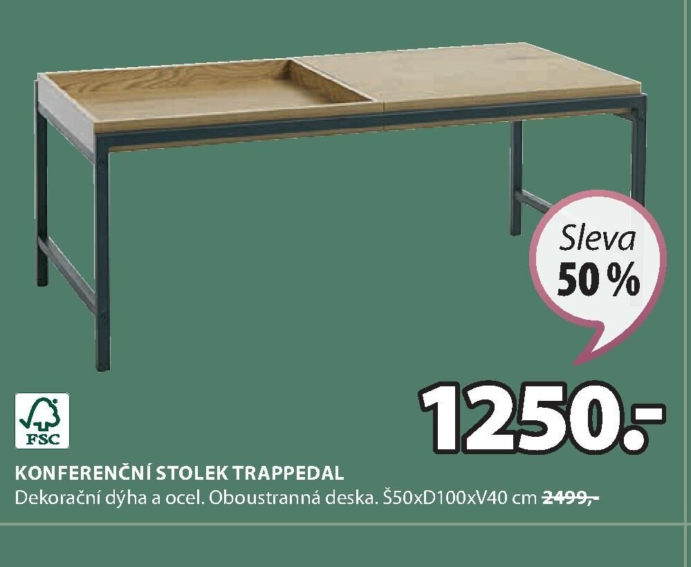 KONFERENČNÍ STOLEK TRAPPEDAL