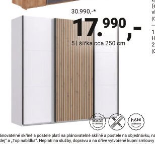 ŠATNÍ SKŘÍŇ S POSUVNÝMI DVEŘMI „UNIT“