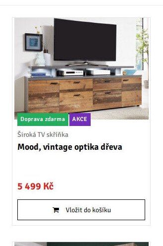 Mood, vintage optika dřeva