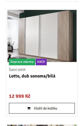Lotto, dub sonoma/bílá