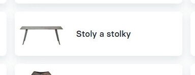 Stoly a stolky