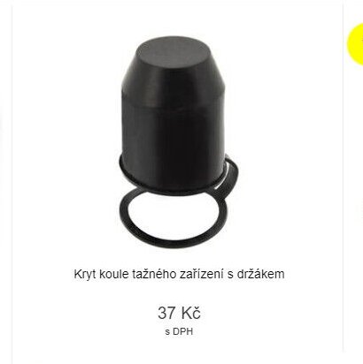 Kryt koule tažného zařízení s držákem
