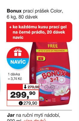 Bonux prací prášek Color, 6 kg