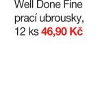 Well Done Fine prací ubrousky, 12 ks