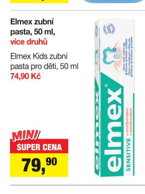Elmex zubní pasta, 50 ml