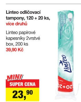 Linteo odličovací tampony, 120 + 20 ks