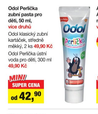Odol Perlička zubní pasta pro děti, 50 ml