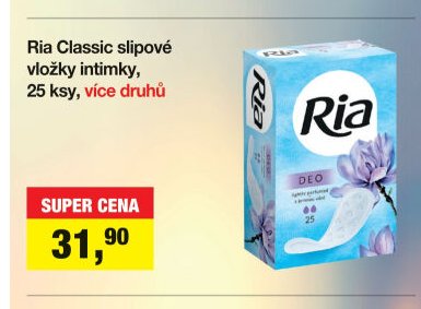 Ria Classic slipové vložky intimky