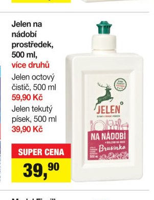 Jelen na nádobí prostředek, 500 ml