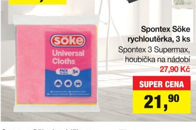 Spontex Söke rychloutěrka, 3 ks