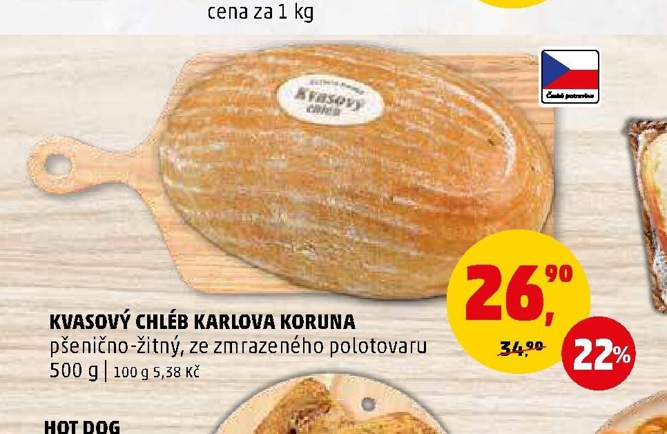 KVASOVÝ CHLÉB KARLOVA KORUNA - Penny Market aktualniletaky.eu