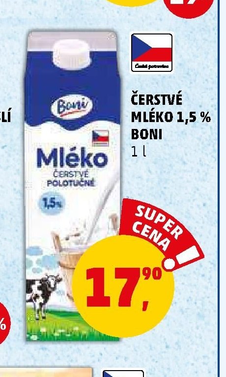 ČERSTVÉ MLÉKO 1,5% BONI - Penny Market aktualniletaky.eu