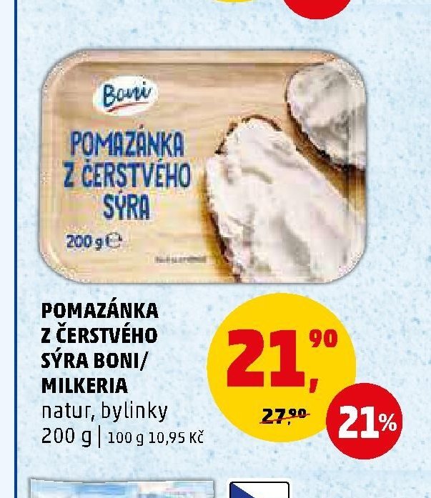 POMAZÁNKA Z ČERSTVÉHO SÝRA BONI - Penny Market aktualniletaky.eu