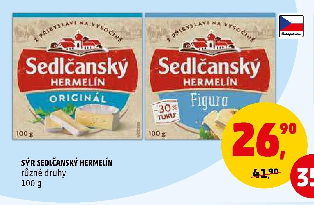 Sýr Sedlčanský Hermelín - Penny Market aktualniletaky.eu