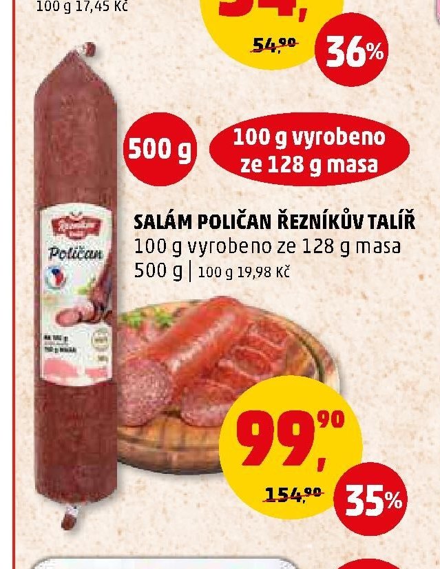 Salám Poličan Řezníkův talíř - Penny Market aktualniletaky.eu