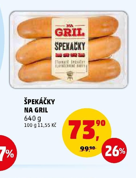 Špekáčky Na gril - Penny Market aktualniletaky.eu