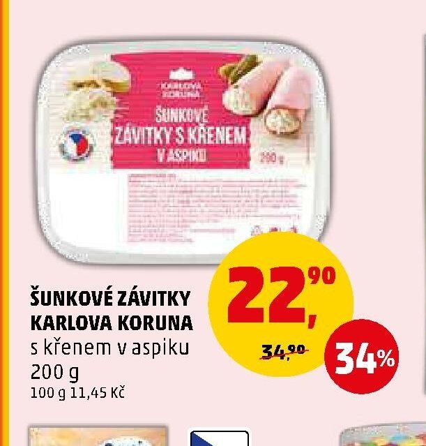 ŠUNKOVÉ ZÁVITKY KARLOVA KORUNA 200 g - Penny Market aktualniletaky.eu