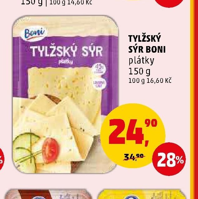 TYLŽSKÝ SÝR BONI 150 g - Penny Market aktualniletaky.eu