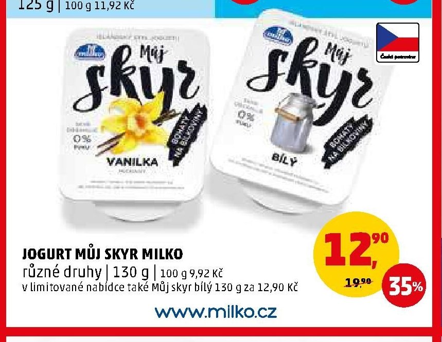 Jogurt Můj skyr Milko - Penny Market aktualniletaky.eu