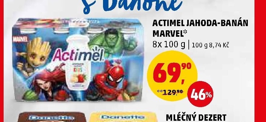 Actimel jahoda-banán Marvel - Penny Market aktualniletaky.eu