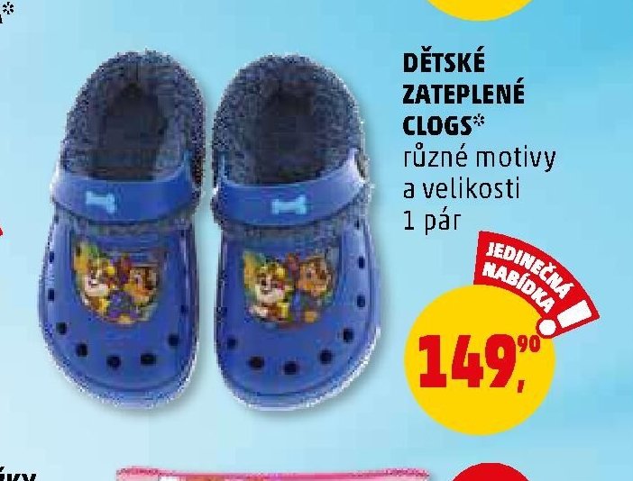 Dětské zateplené clogs - Penny Market aktualniletaky.eu