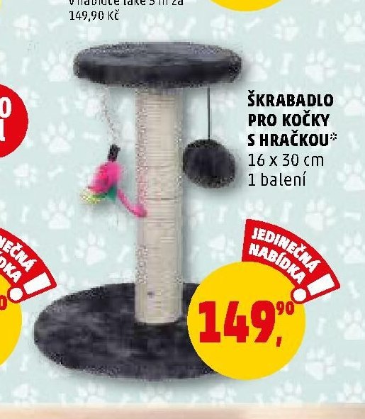 Škrabadlo pro kočky s hračkou - Penny Market aktualniletaky.eu