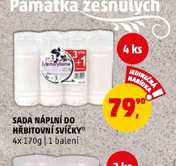 SADA NÁPLNÍ DO HŘBITOVNÍ SVÍČKY - Penny Market aktualniletaky.eu