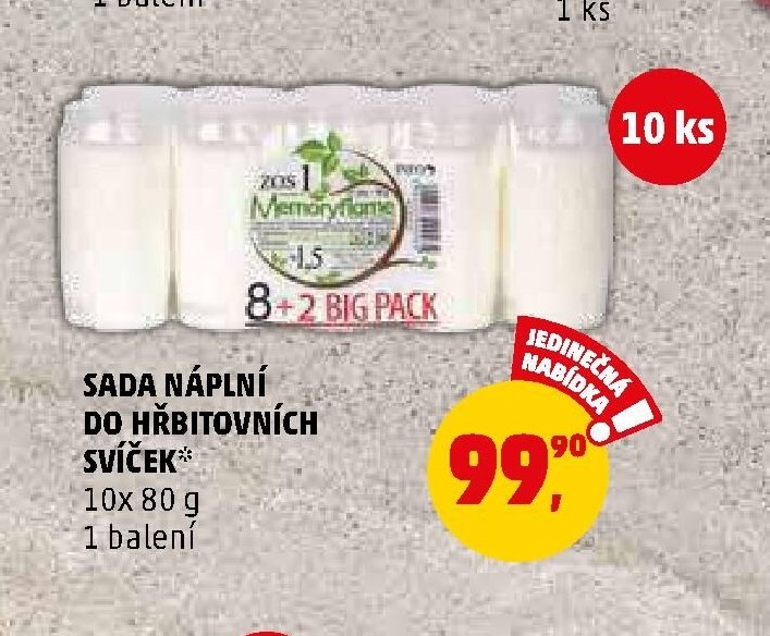 SADA NÁPLNÍ DO HŘBITOVNÍCH SVÍČEK - Penny Market aktualniletaky.eu
