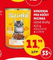 Konzerva pro kočky Micinka - Penny Market aktualniletaky.eu