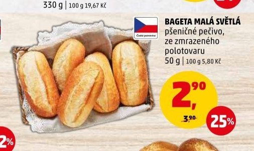 Bageta malá světlá - Penny Market aktualniletaky.eu