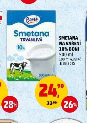 SMETANA NA VAŘENÍ 10% BONI - Penny Market aktualniletaky.eu