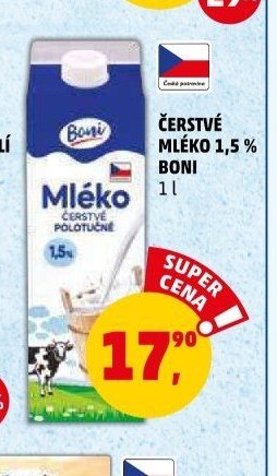 ČERSTVÉ MLÉKO 1,5% BONI - Penny Market aktualniletaky.eu
