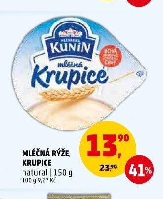 Mléčná rýže, Krupice natural 150 g - Penny Market aktualniletaky.eu