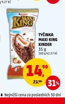 Tyčinka Maxi King Kinder 35 g - Penny Market aktualniletaky.eu
