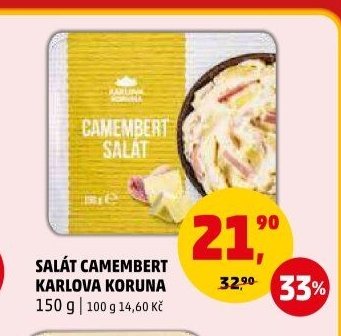 SALÁT CAMEMBERT KARLOVA KORUNA 150 g - Penny Market aktualniletaky.eu