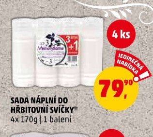 SADA NÁPLNÍ DO HŘBITOVÍ SVÍČKY* - Penny Market aktualniletaky.eu
