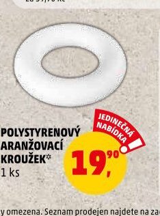 POLYSTYRENOVÝ ARANŽOVACÍ KROUŽEK* - Penny Market aktualniletaky.eu